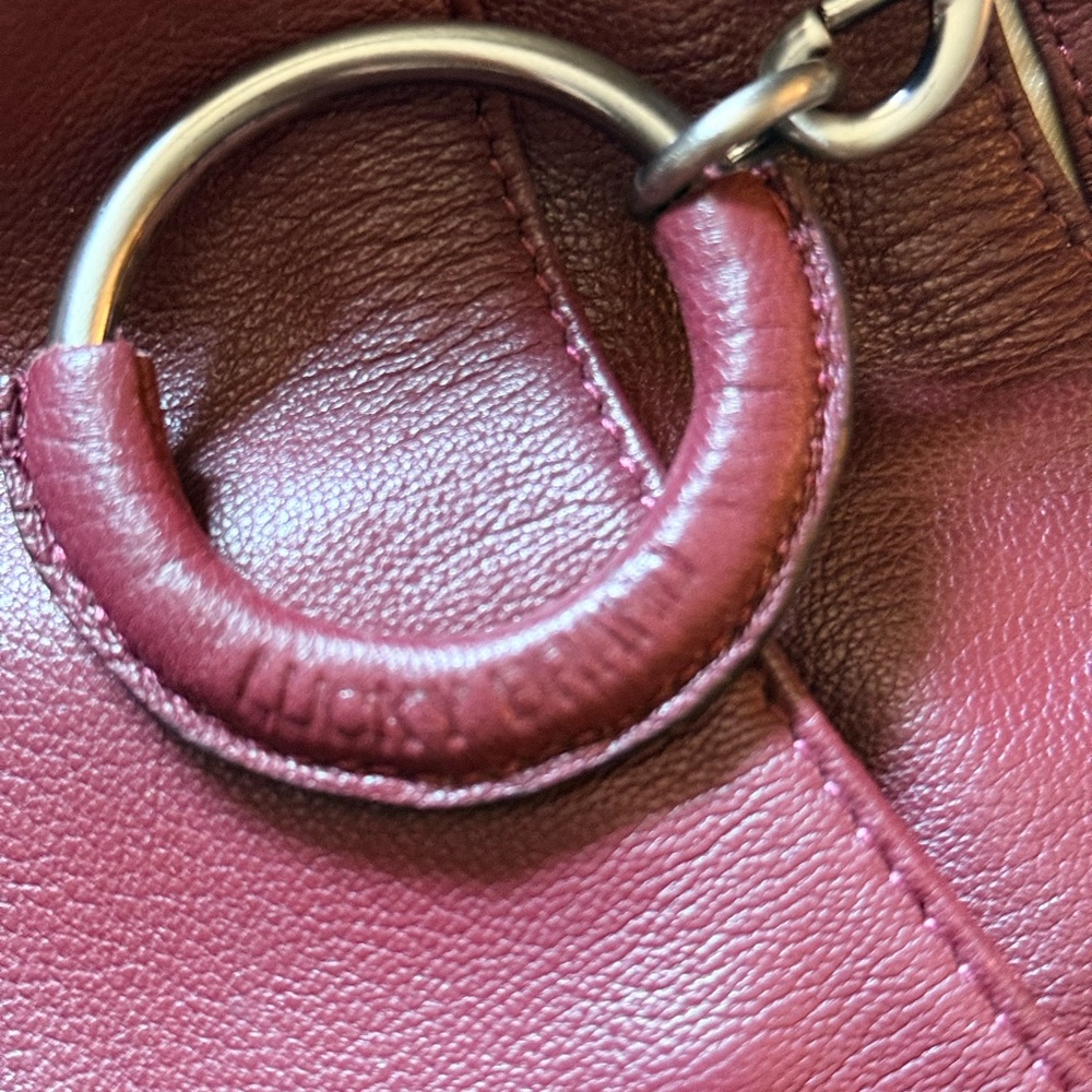 Lucky Brand Purple Leather Shoulder Bag - Picture 3 of 4